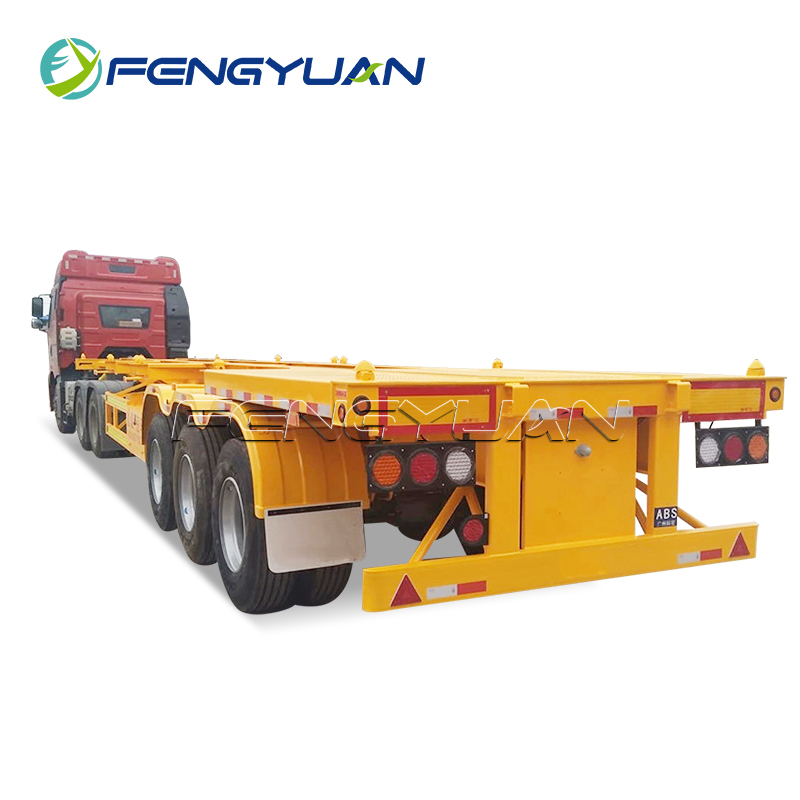 20ft 40ft skeleton container chassis semi trailer