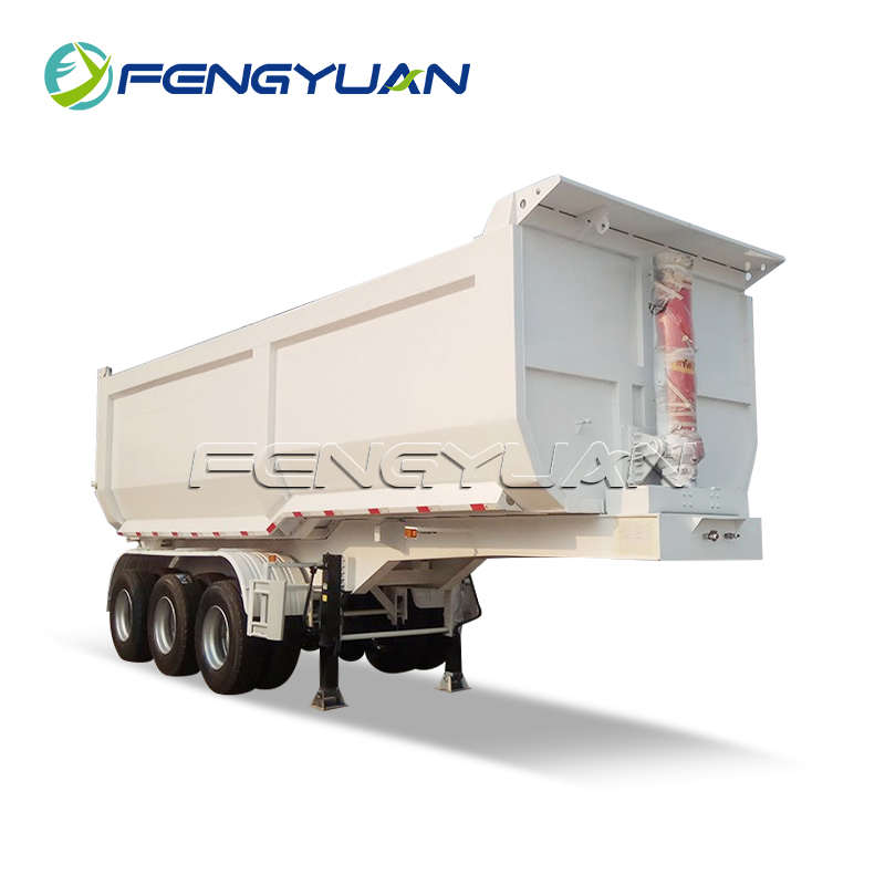 3 Axles Rear Self Dumping Semi Trailer