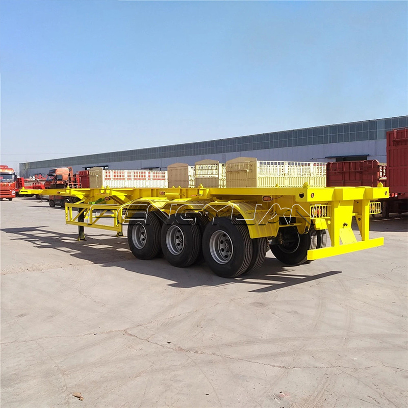 Container Transportation Chassis Skeleton Semi Trailer