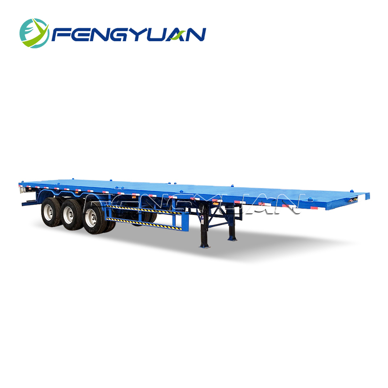 60 ton goods transport flatbed semi trailer