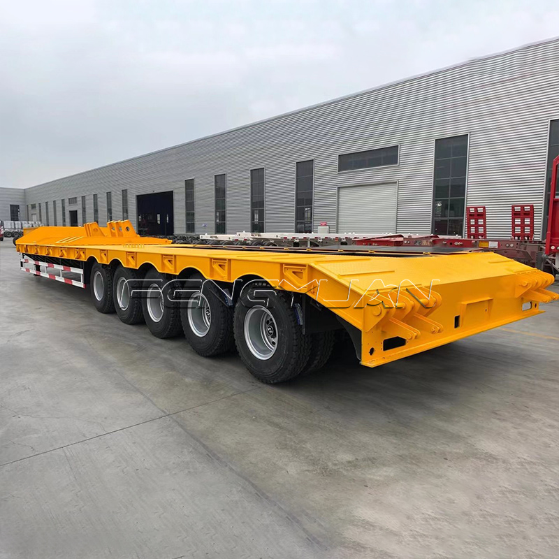 5 Axles 120 Ton Lowbed Semi Trailers
