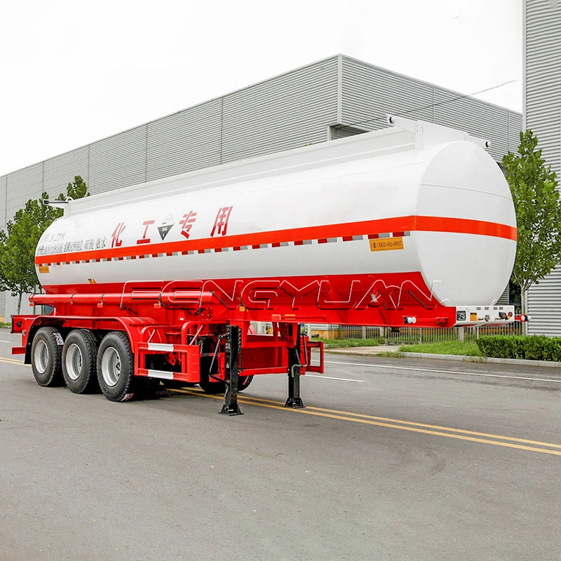 3 Axle Chemical Liquid Caustic Soda Acid Tanker Semi Trailer