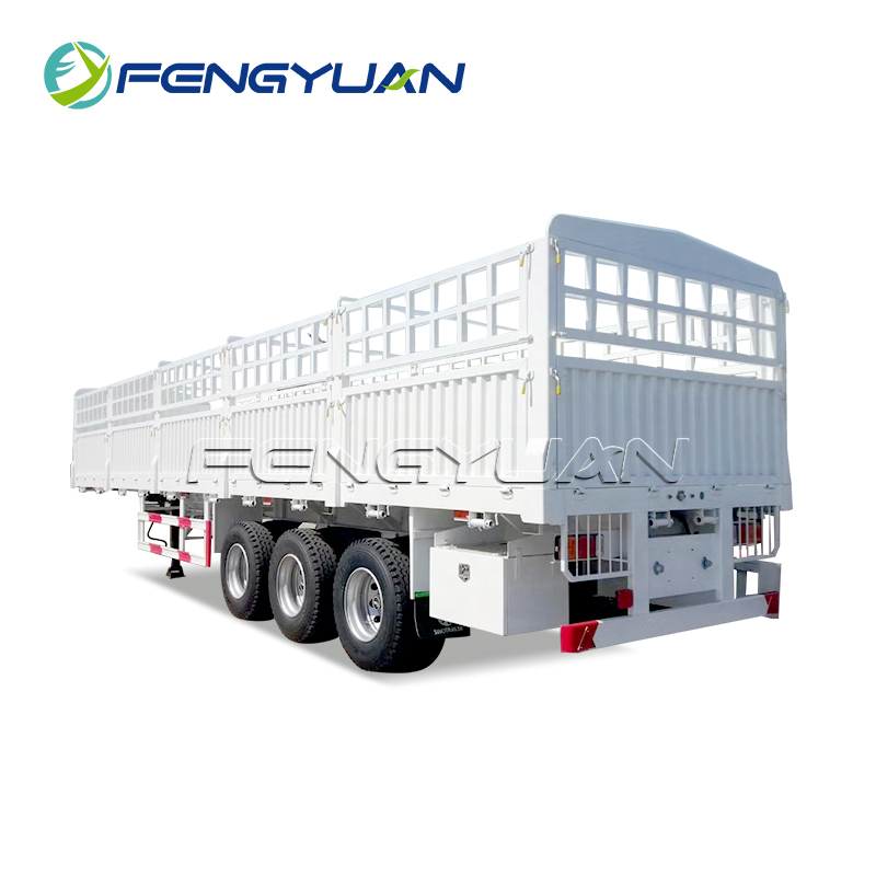 3 axles Stake Fence Semi Trailer