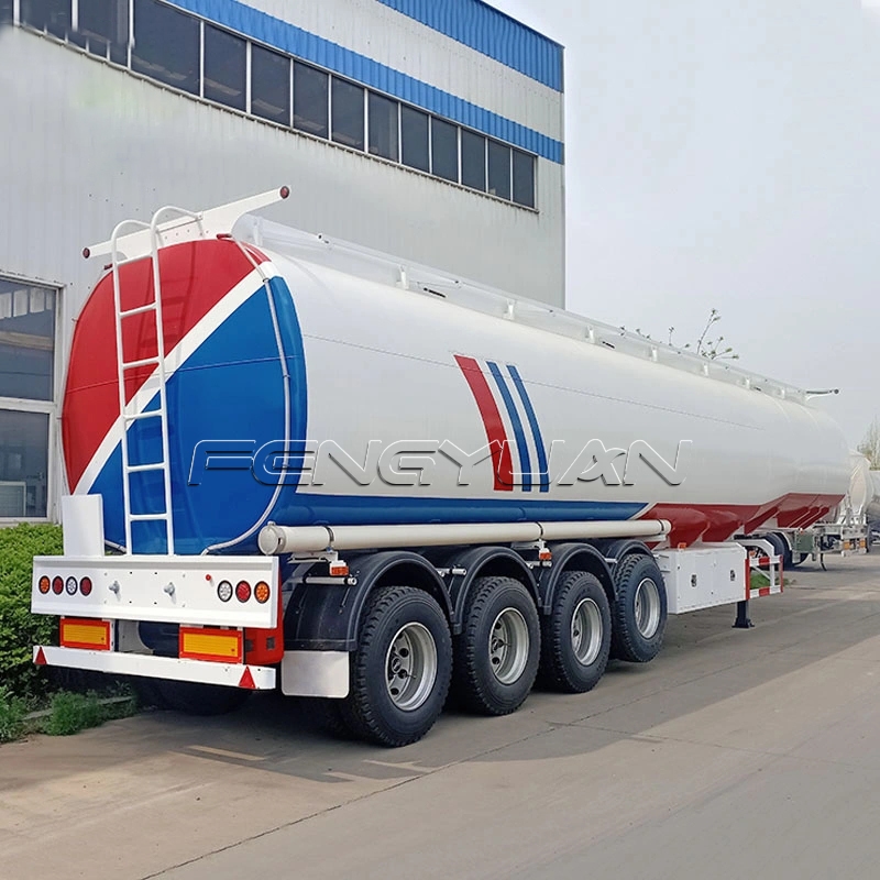4 Axles 90000 Liters Fuel Tanker Semi Trailer