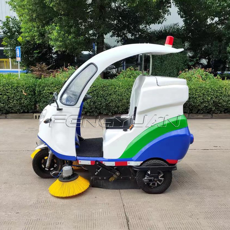 Electric tricycle road sweeper